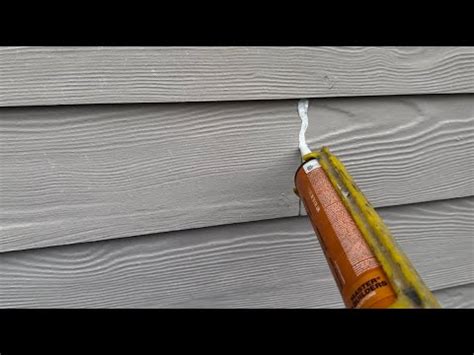 How To Caulk Hardiplank Joints Youtube