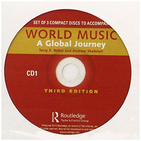 World Music A Global Journey Audio Cd Only Miller Terry