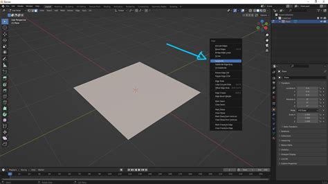 How To Subdivide A Plane Face Cube In Blender