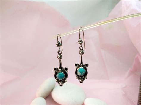 Ethnic Silver And Turquoise Earrings Eur Jewellery Ethnic