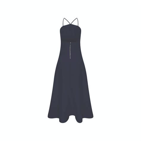 Riley Midi Dress In Midnight Blue NAZLI CEREN Wolf Badger