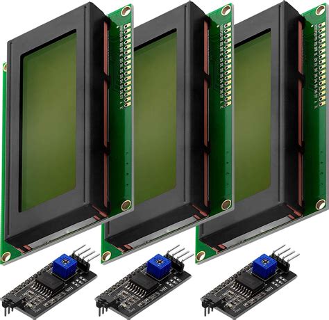 AZDelivery 3 X HD44780 2004 LCD Display Groene Bundel 4x20 Tekens Met