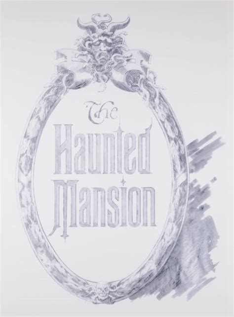 Haunted Mansion Plaque Concept Art Disneyland Print - ID ...