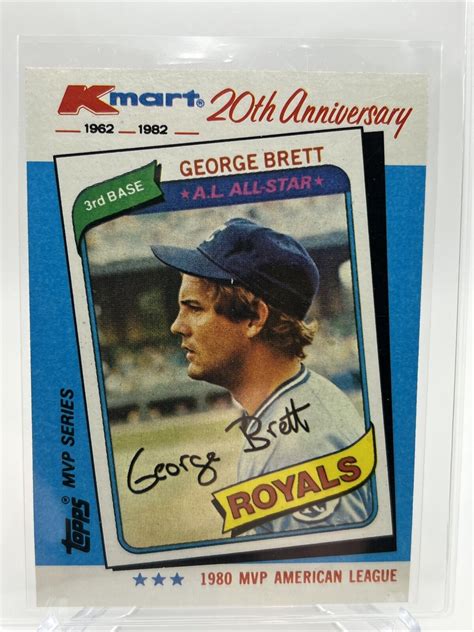 Topps Kmart George Brett Baseball Card Mint Free Shipping Ebay