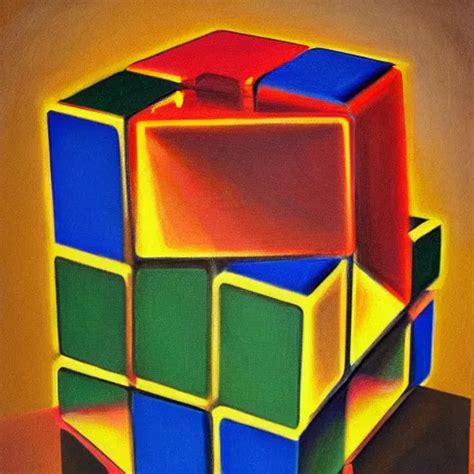 A Rubik S Cube Trending On Artstation Oil On Canvas Stable