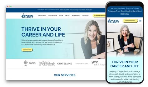 Shannon Talbot Website Design Case Study | RapidWebLaunch
