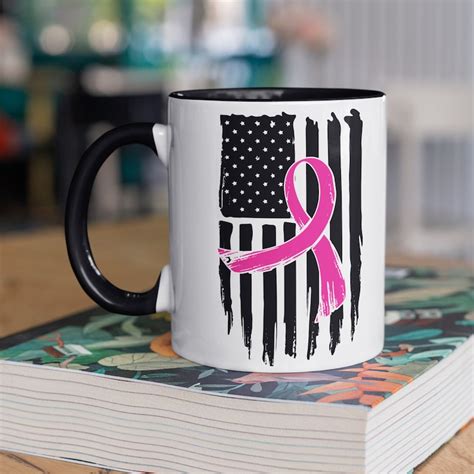 Breast Cancer Usa Flag Svg Breast Cancer Awareness Fight Etsy