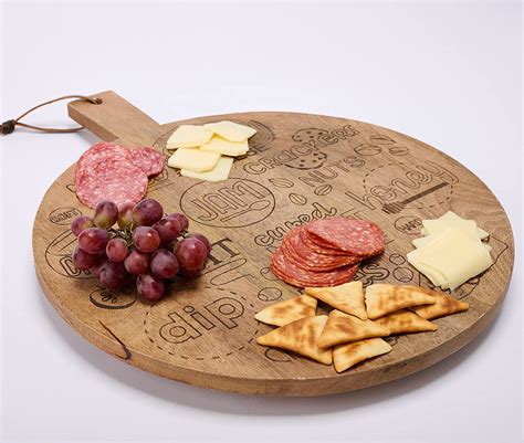 Charcuterie Lazy Susan Serving Board By Mudpie