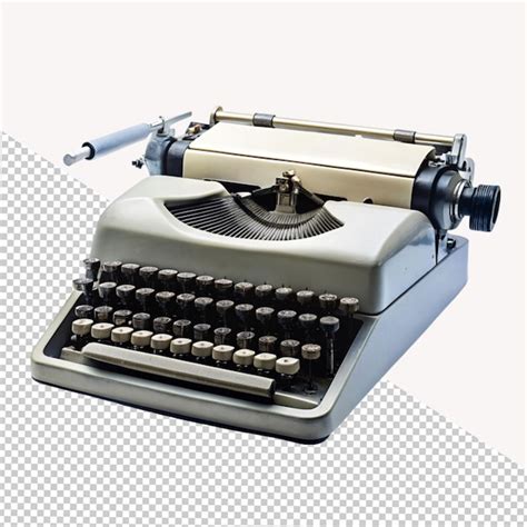 Premium PSD Type Writer On Transparent Background