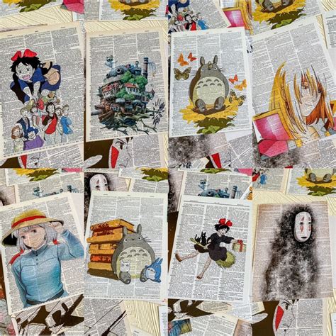 Jual 1 Set 16 Pcs Postcard Kartu Pos Kartu Ucapan Studio Ghibli