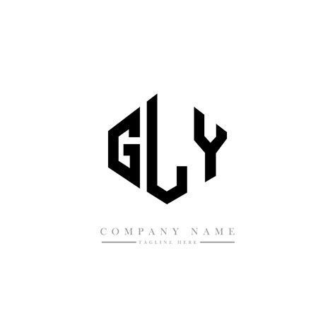 Création De Logo De Lettre Gly Avec Forme De Polygone Création De Logo