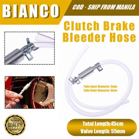 Motorcycle Clutch Brake Bleeder Hose Hydraulic Clutch One Way Valve Tube Bleeding Tool