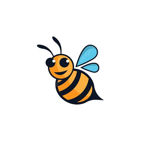 Abeja Logo Vector Icono Ilustración Cazo Mascota Serie Vector Png