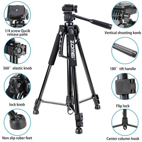 Zomei Tripod Kamera Pan Head Panoramic M Z Black