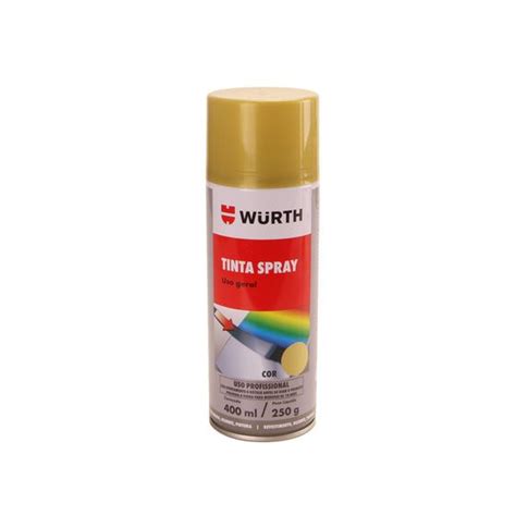 Tinta Spray Acrílica Wurth 400ml Uso Geral Dourado Ouro Shopee Brasil