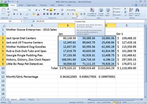 Trabajar Con El Estilo De Coma En Excel Para Dummies