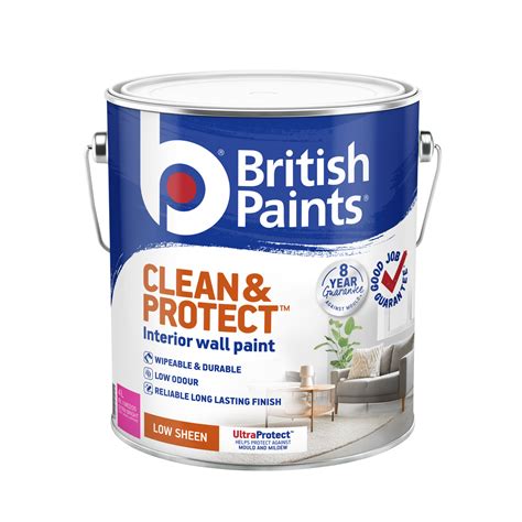 British Paints Extra Bright Low Sheen Clean And Protect Interior Paint