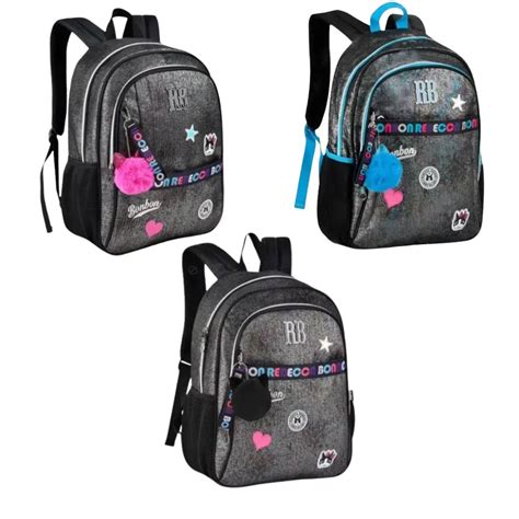 Mochila Rebecca Bonbon De Costa Juvenil Feminina Pompom Clio