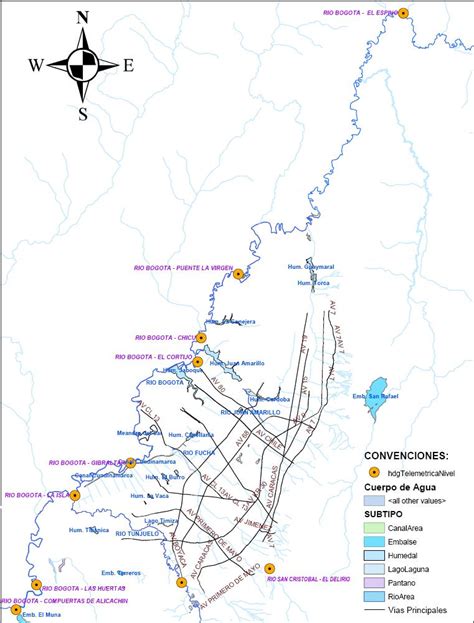 Sih Mapa Río Bogotá