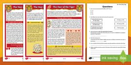 Lunar New Year Differentiated Reading Comprehension