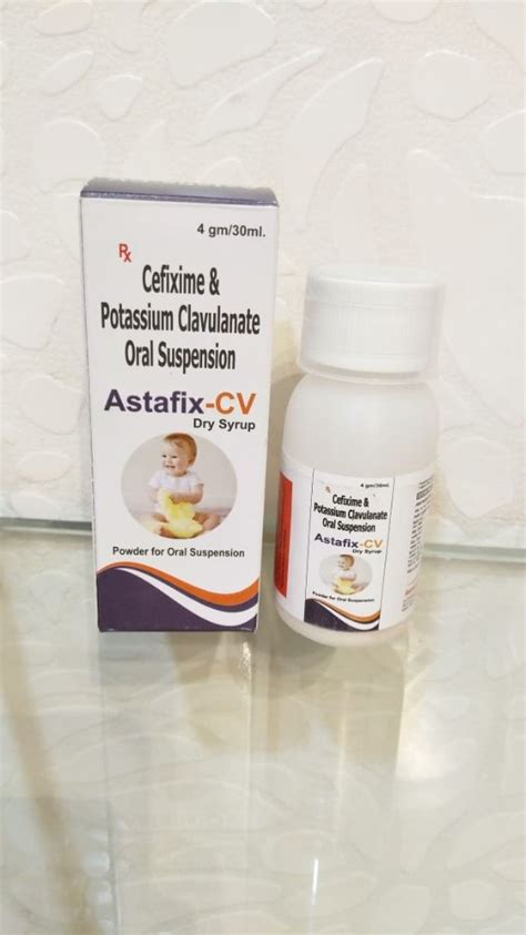 Astafix Cv D S Each Ml Contain Cefixime Mg Clavulanic Acid