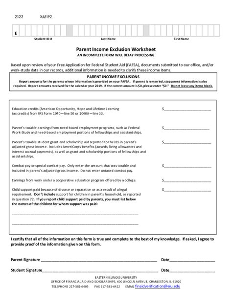 Fillable Online 2021 2022 Household Verification Form For Dependent