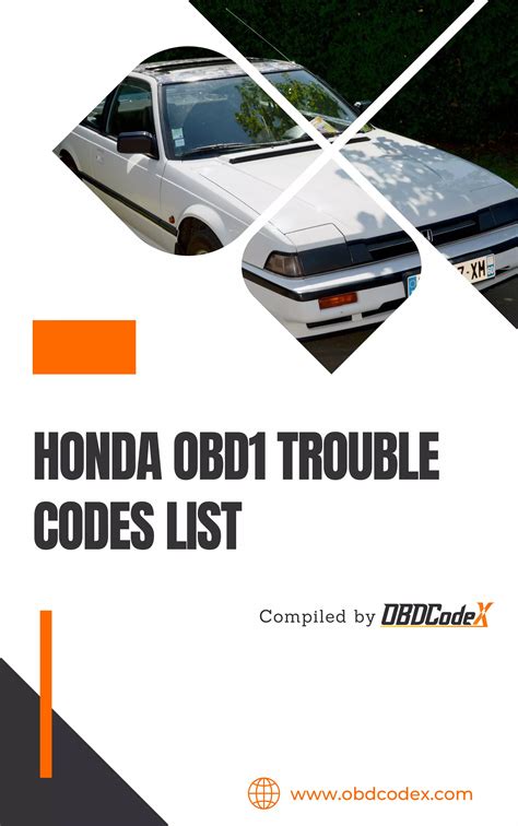 Honda Obd Trouble Codes List Obdcodex Pdf