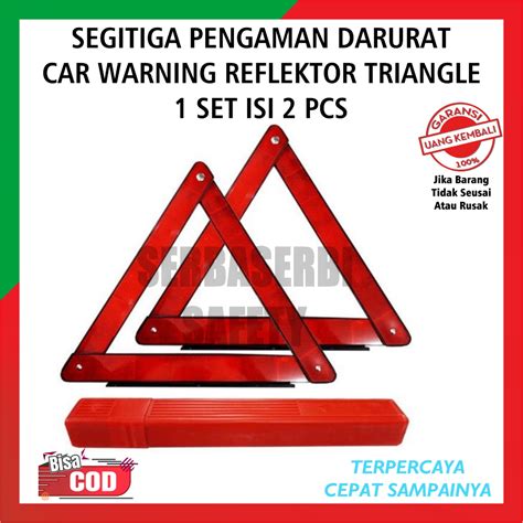 Jual Triangle Reflector Segitiga Pengaman Safety Triangle Warning Sign