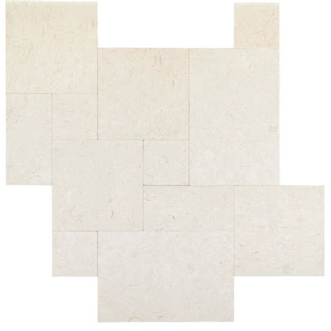 White Seashell Limestone Pavers Travertine Marble Pavers