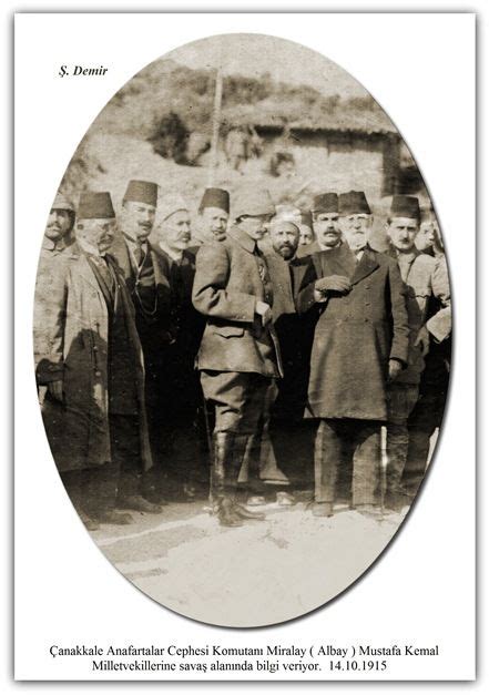 Anakkale Anafartalar Cephes Komutani M Ralay Albay Mustafa Kemal