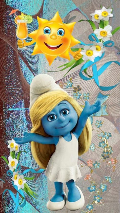 𝚂𝚖𝚞𝚛𝚏𝚎𝚝𝚝𝚎 Smurfs Disney Wallpaper Smurfette