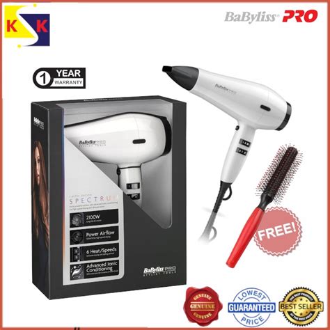 Babyliss Pro Spectrum Dryer White Pearl Bab6738em 2100w Shopee