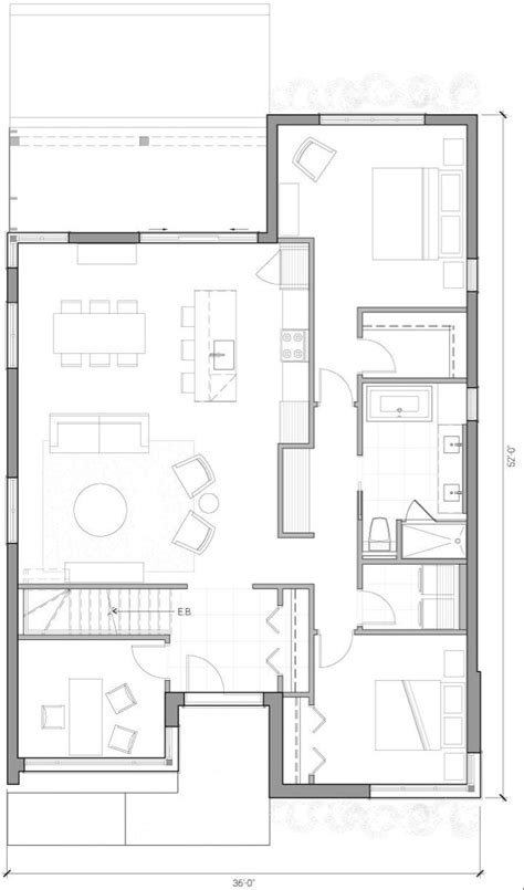 The Floor Plan For A Two Bedroom Apartment With An Attached Bathroom