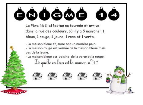 Enigme De Noel A Imprimer Nigmes De No L Noel Calendrier De L Avant