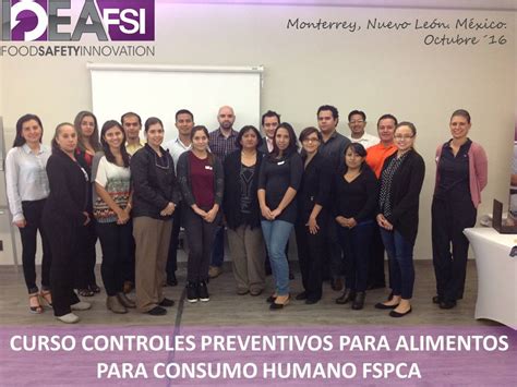 Curso Controles Preventivos Fspca Octubre Monterrey N L Fsi