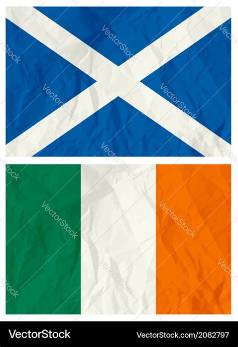 Scotland and ireland flag Royalty Free Vector Image