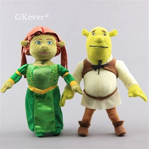 2pcs Set Shrek Ogre And Princess Fiona Plush Figure Doll Soft Stuffed Toys 13 Ebay