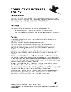 Chapter Conflicts Of Interestsaustralian Government Department Of