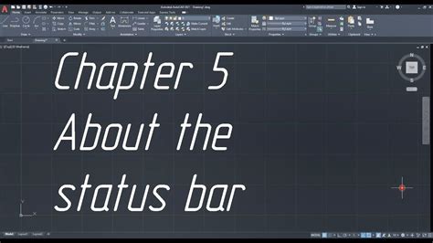 Autocad Interface Chapter About The Status Bar Youtube