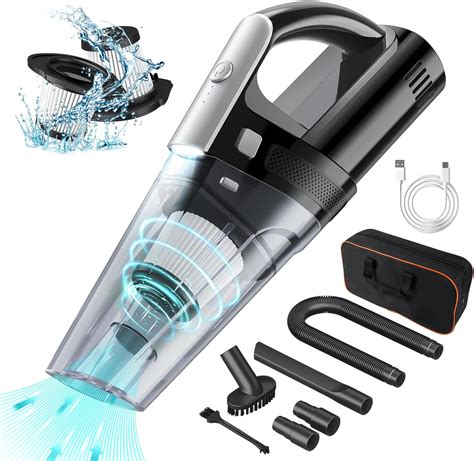 Coovee Aspirateur à Main Portable Puissant pour Voiture 8000 Pa Mini