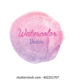 Vector Pink Purple Water Color Circle Stock Vector Royalty Free