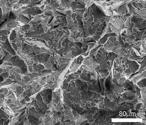 Sem Micrograph Of Quasi Cleavage Fracture Surface For Prototype