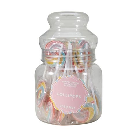 24 Piece Round Lollipop Jar 288g Kmart