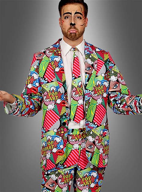 Pop Art Suit For Men Buyable At Kost Mpalast De