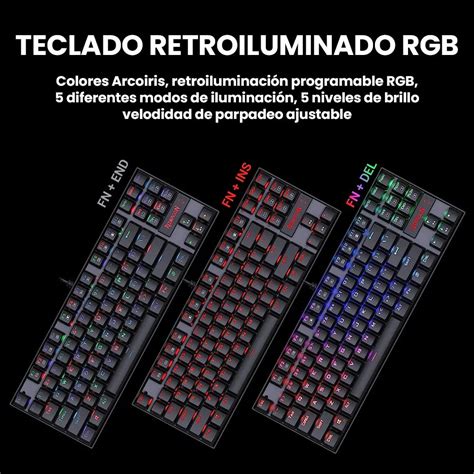 Teclado Mecanico Gamer Redragon Kumara K552rgb 1