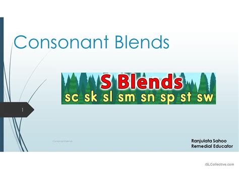 Initial Consonant Blends Sc Sk Sm English Esl Powerpoints