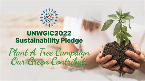 UNWGIC 2022 Sustainability Pledge Plant A Tree Campaign YouTube