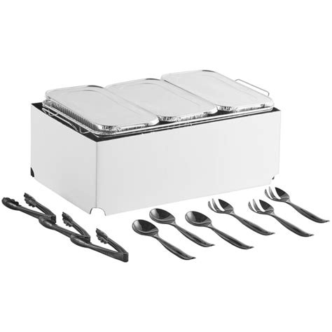 Choice Piece Full Size Disposable Serving Chafer Dish Kit With A