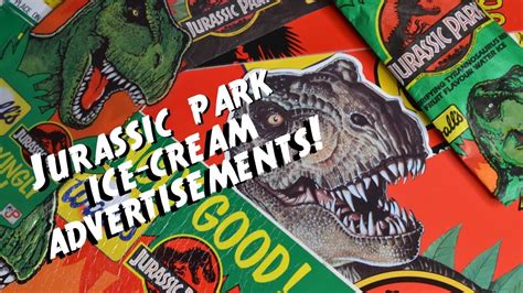 Jurassic Park Ice Cream Advertising Unboxing Youtube