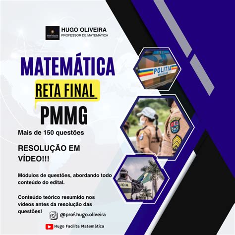 RETA FINAL MATEMÁTICA PMMG Hugo Oliveira Hotmart